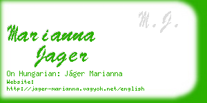 marianna jager business card